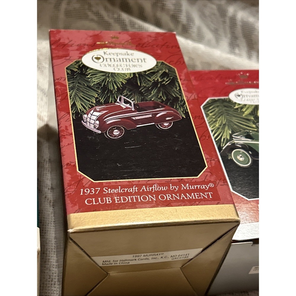 4 Hallmark Keepsake Ornaments CLUB EDITION 1996 97 98 99 Cars Steelcraft Murray - Picture 5 of 11